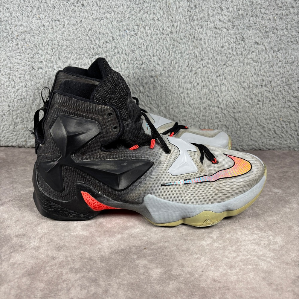 Nike Basketball Shoe Mens 11.5 Grey LeBron 13 Wolf Grey Hyperposite 807219-060
